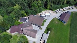 Aerial view of Mizarstvo Mrak production facility